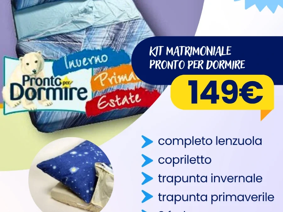 Promo kit letto matrimoniale